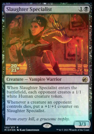 Slaughter Specialist [Innistrad: Midnight Hunt Prerelease Promos] | Pegasus Games WI