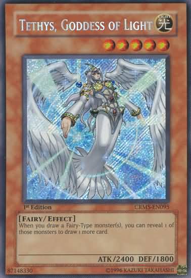 Tethys, Goddess of Light [CRMS-EN095] Secret Rare | Pegasus Games WI