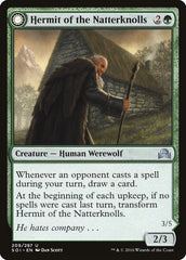 Hermit of the Natterknolls // Lone Wolf of the Natterknolls [Shadows over Innistrad] | Pegasus Games WI
