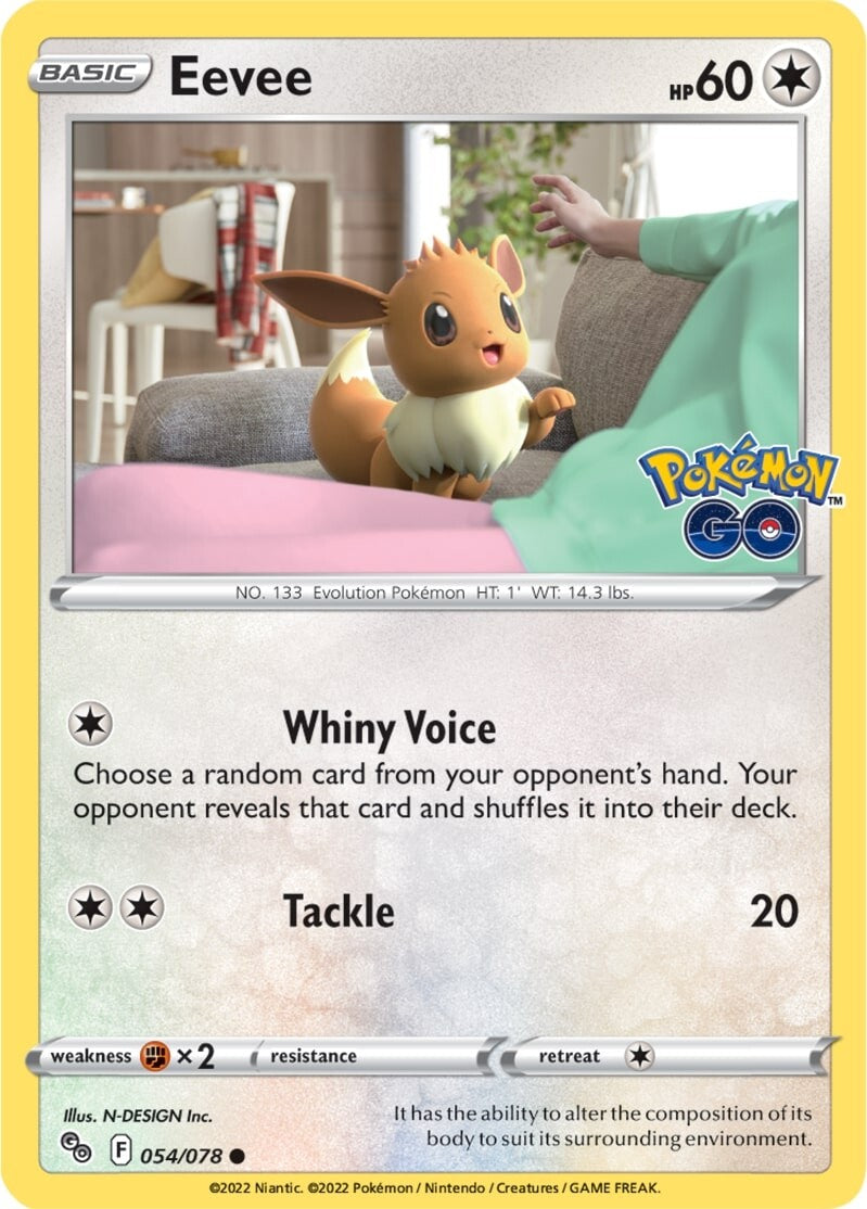 Eevee (054/078) [Pokémon GO] | Pegasus Games WI