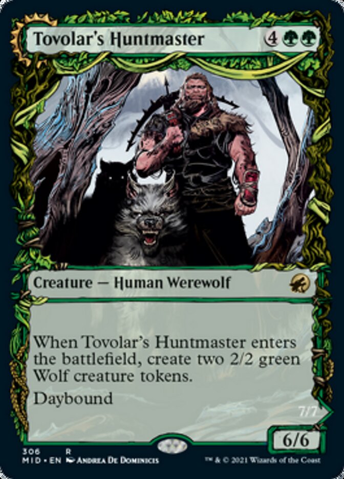 Tovolar's Huntmaster // Tovolar's Packleader (Showcase Equinox) [Innistrad: Midnight Hunt] | Pegasus Games WI