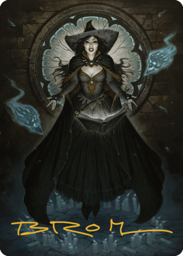 Tasha, the Witch Queen Art Card (76) (Gold-Stamped Signature) [Commander Legends: Battle for Baldur's Gate Art Series] | Pegasus Games WI