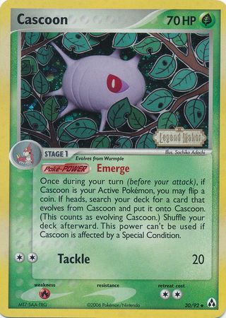 Cascoon (30/92) (Stamped) [EX: Legend Maker] | Pegasus Games WI