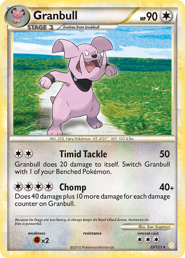 Granbull (22/123) [HeartGold & SoulSilver: Base Set] | Pegasus Games WI