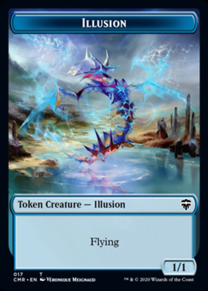 Illusion // Plant Double-Sided Token [Commander Legends Tokens] | Pegasus Games WI