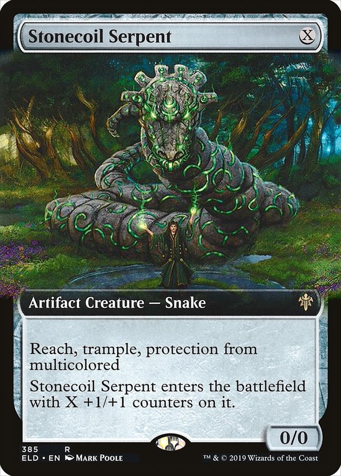 Stonecoil Serpent (Extended Art) [Throne of Eldraine] | Pegasus Games WI