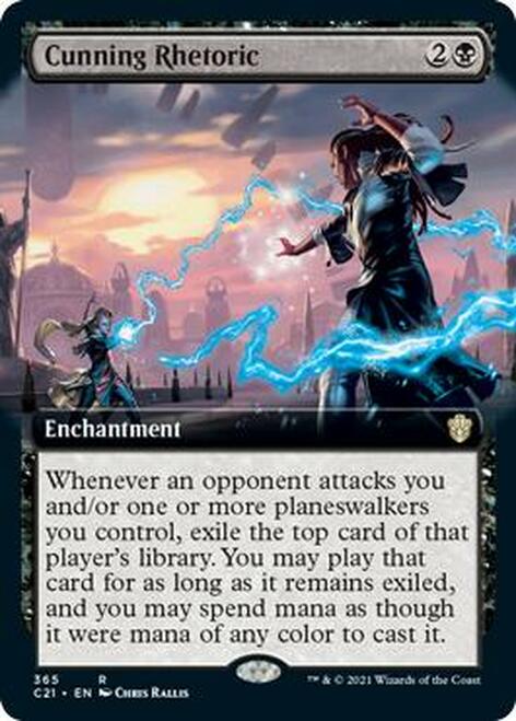 Cunning Rhetoric (Extended Art) [Commander 2021] | Pegasus Games WI