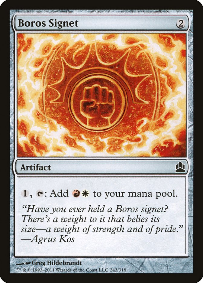 Boros Signet [Commander 2011] | Pegasus Games WI