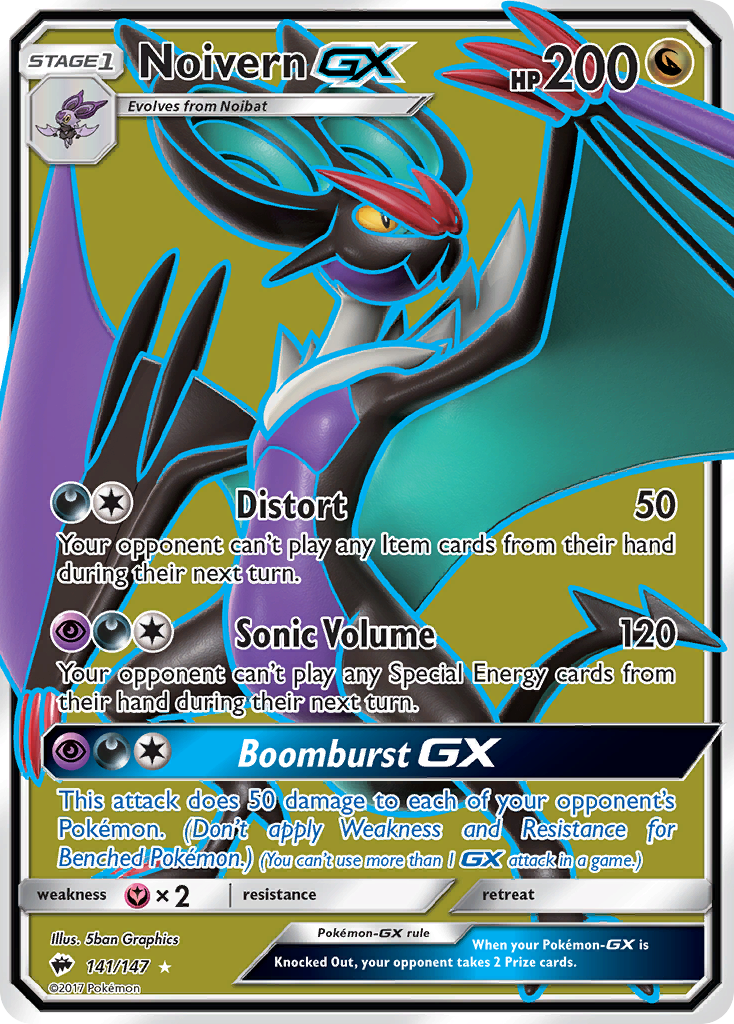 Noivern GX (141/147) [Sun & Moon: Burning Shadows] | Pegasus Games WI
