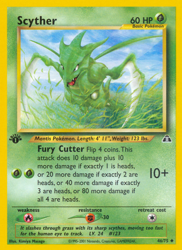 Scyther (46/75) [Neo Discovery 1st Edition] | Pegasus Games WI