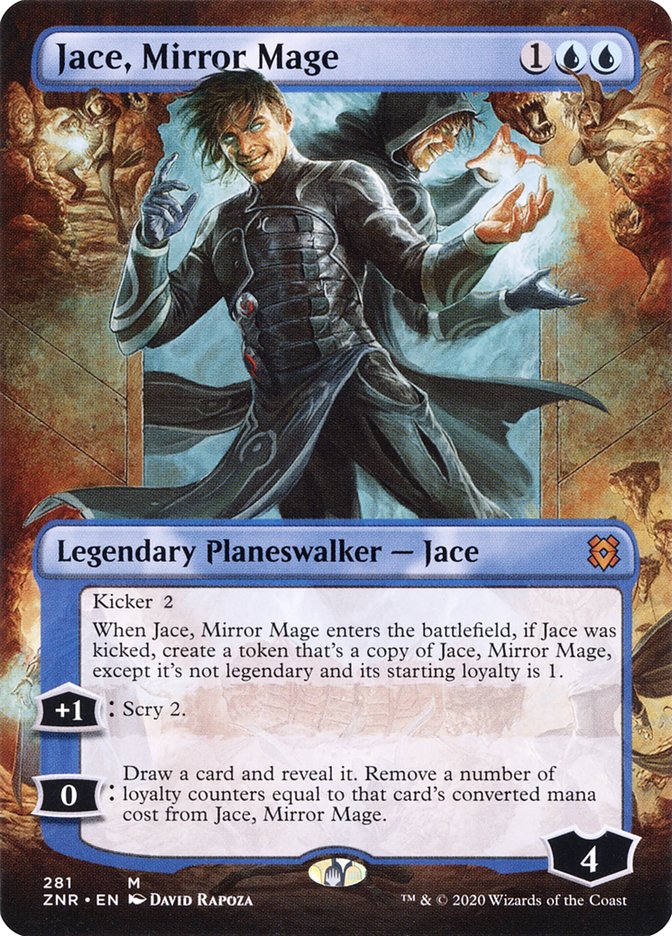 Jace, Mirror Mage (Borderless) [Zendikar Rising] | Pegasus Games WI