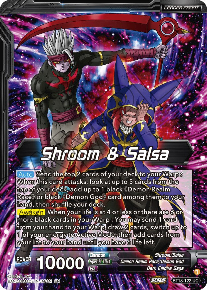 Shroom & Salsa // Demon God Shroom & Salsa, Deadly Genius (BT18-122) [Dawn of the Z-Legends] | Pegasus Games WI