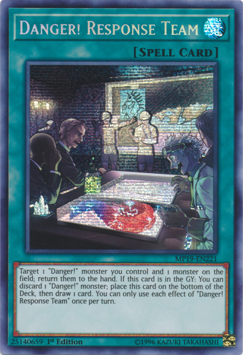 Danger! Response Team [MP19-EN221] Prismatic Secret Rare | Pegasus Games WI