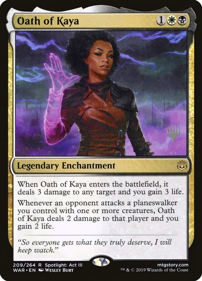 Oath of Kaya (Promo Pack) [War of the Spark Promos] | Pegasus Games WI