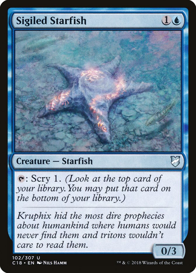 Sigiled Starfish [Commander 2018] | Pegasus Games WI