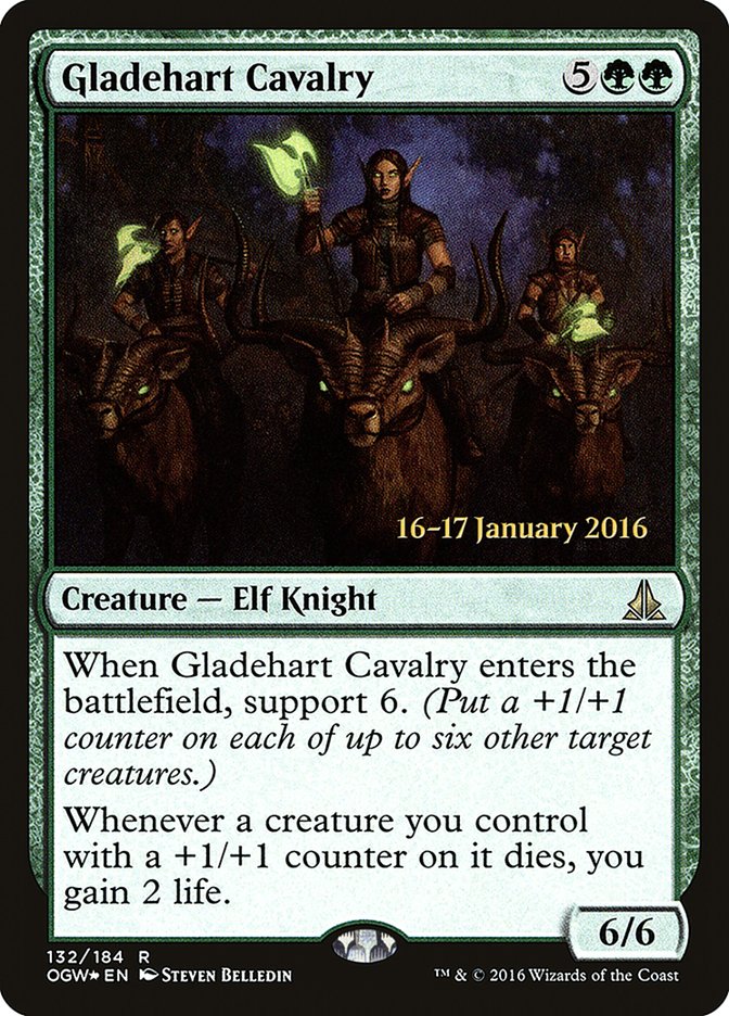 Gladehart Cavalry [Oath of the Gatewatch Prerelease Promos] | Pegasus Games WI