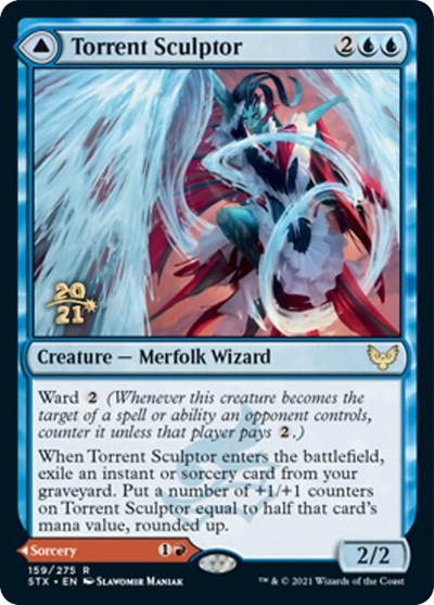 Torrent Sculptor // Flamethrower Sonata [Strixhaven: School of Mages Prerelease Promos] | Pegasus Games WI