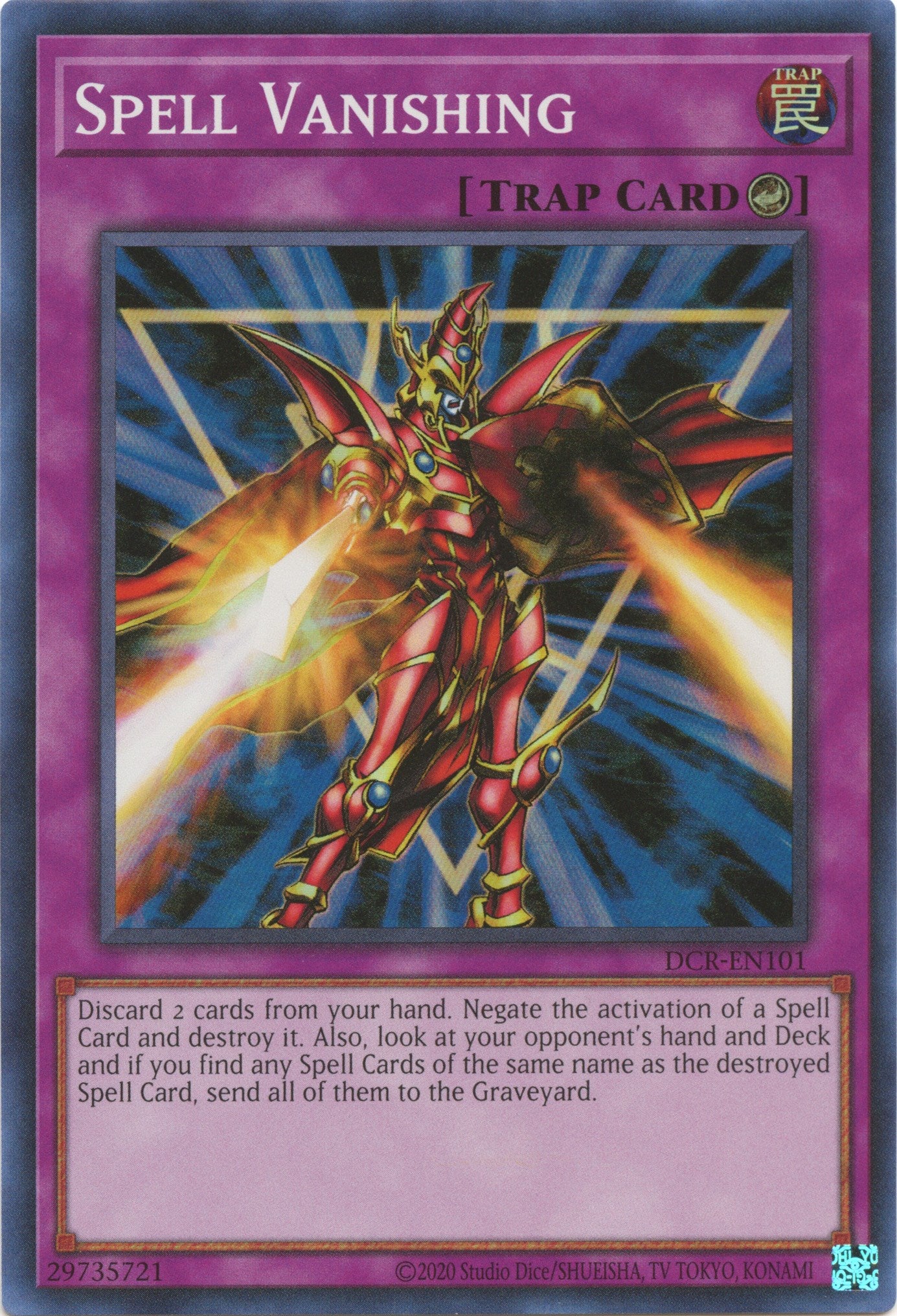 Spell Vanishing (25th Anniversary) [DCR-EN101] Super Rare | Pegasus Games WI