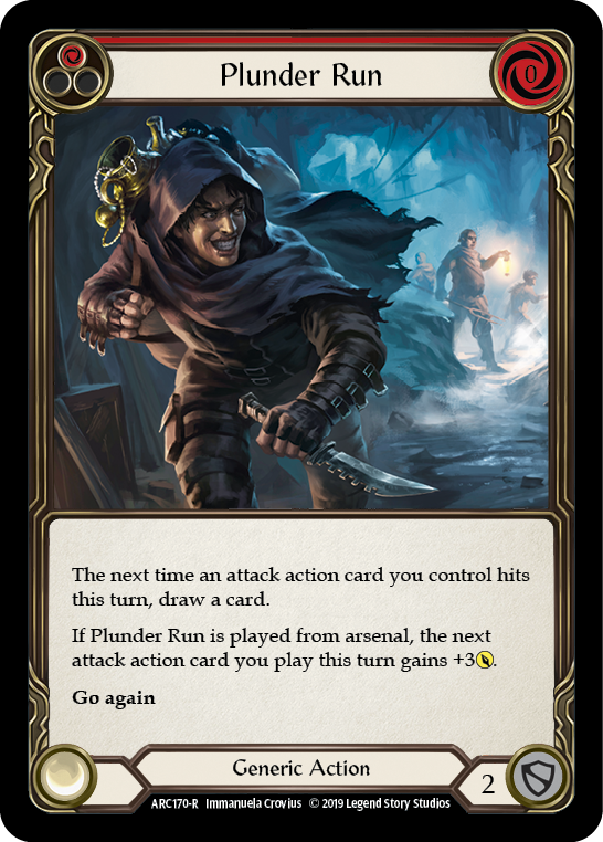 Plunder Run (Red) [ARC170-R] 1st Edition Rainbow Foil | Pegasus Games WI