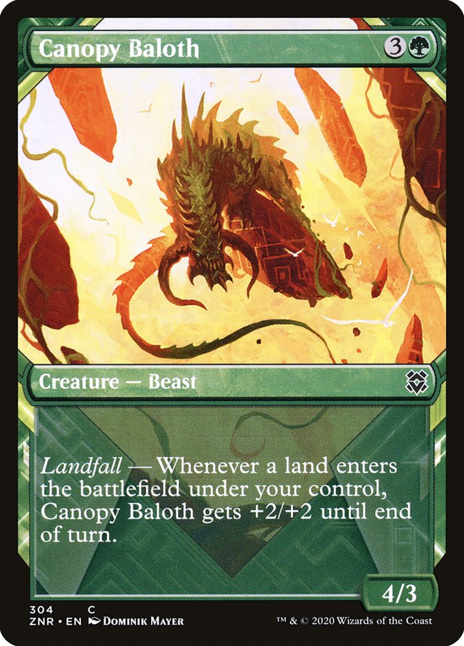 Canopy Baloth (Showcase) [Zendikar Rising] | Pegasus Games WI