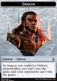 Gideon of the Trials Emblem // Zombie Double-Sided Token [Amonkhet Tokens] | Pegasus Games WI