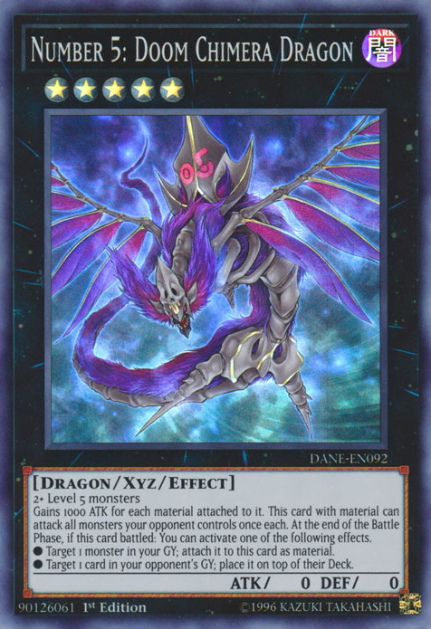 Number 5: Doom Chimera Dragon [DANE-EN092] Super Rare | Pegasus Games WI