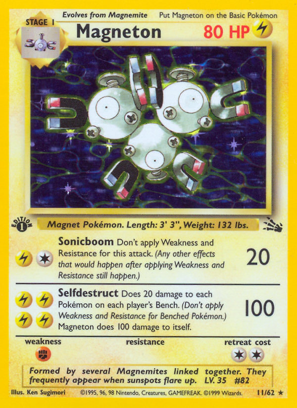 Magneton (11/62) [Fossil 1st Edition] | Pegasus Games WI