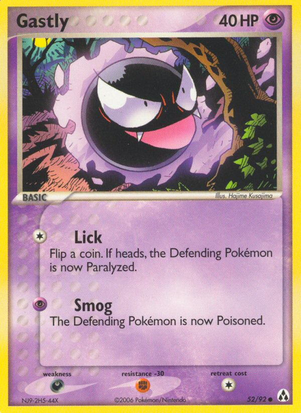 Gastly (52/92) [EX: Legend Maker] | Pegasus Games WI