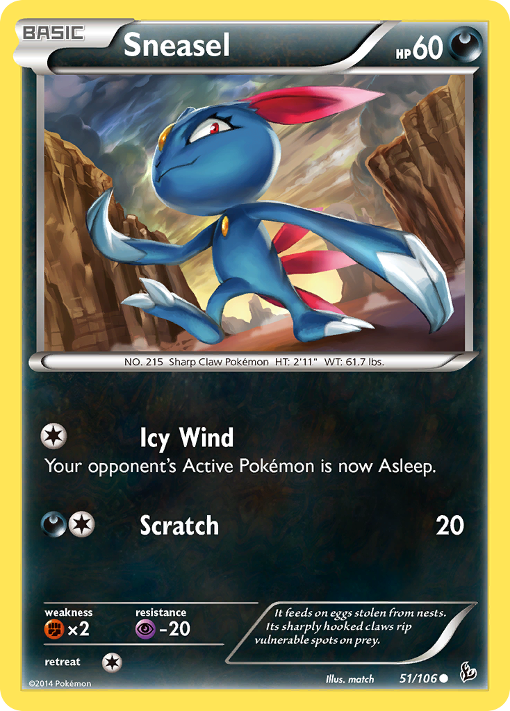 Sneasel (51/106) [XY: Flashfire] | Pegasus Games WI