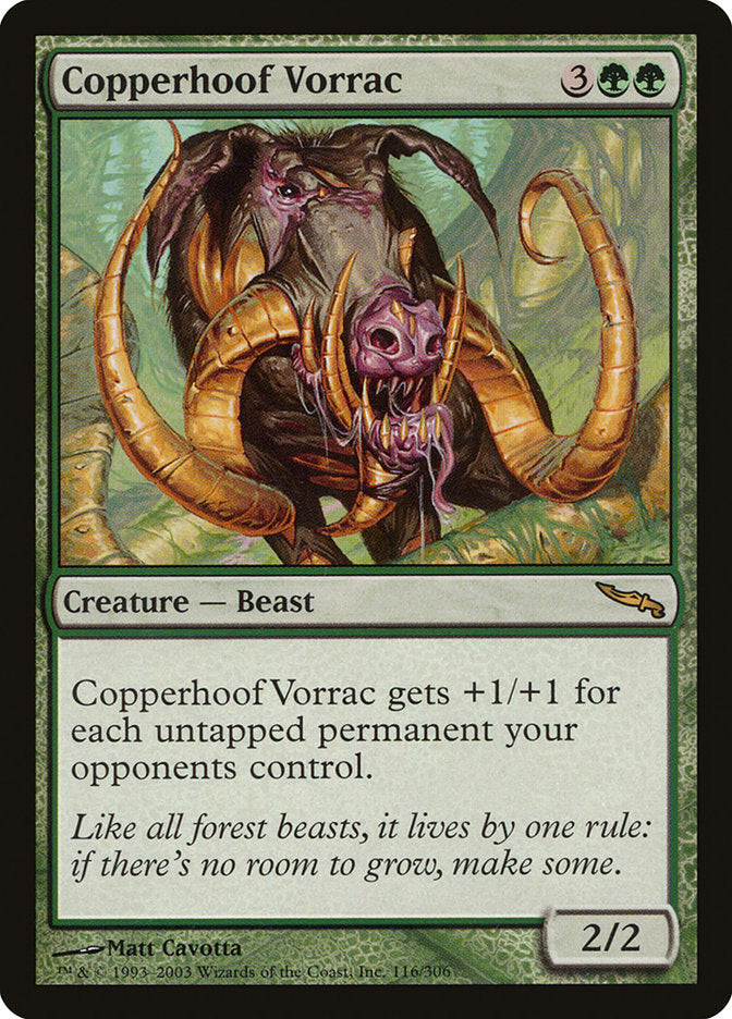 Copperhoof Vorrac [Mirrodin] | Pegasus Games WI