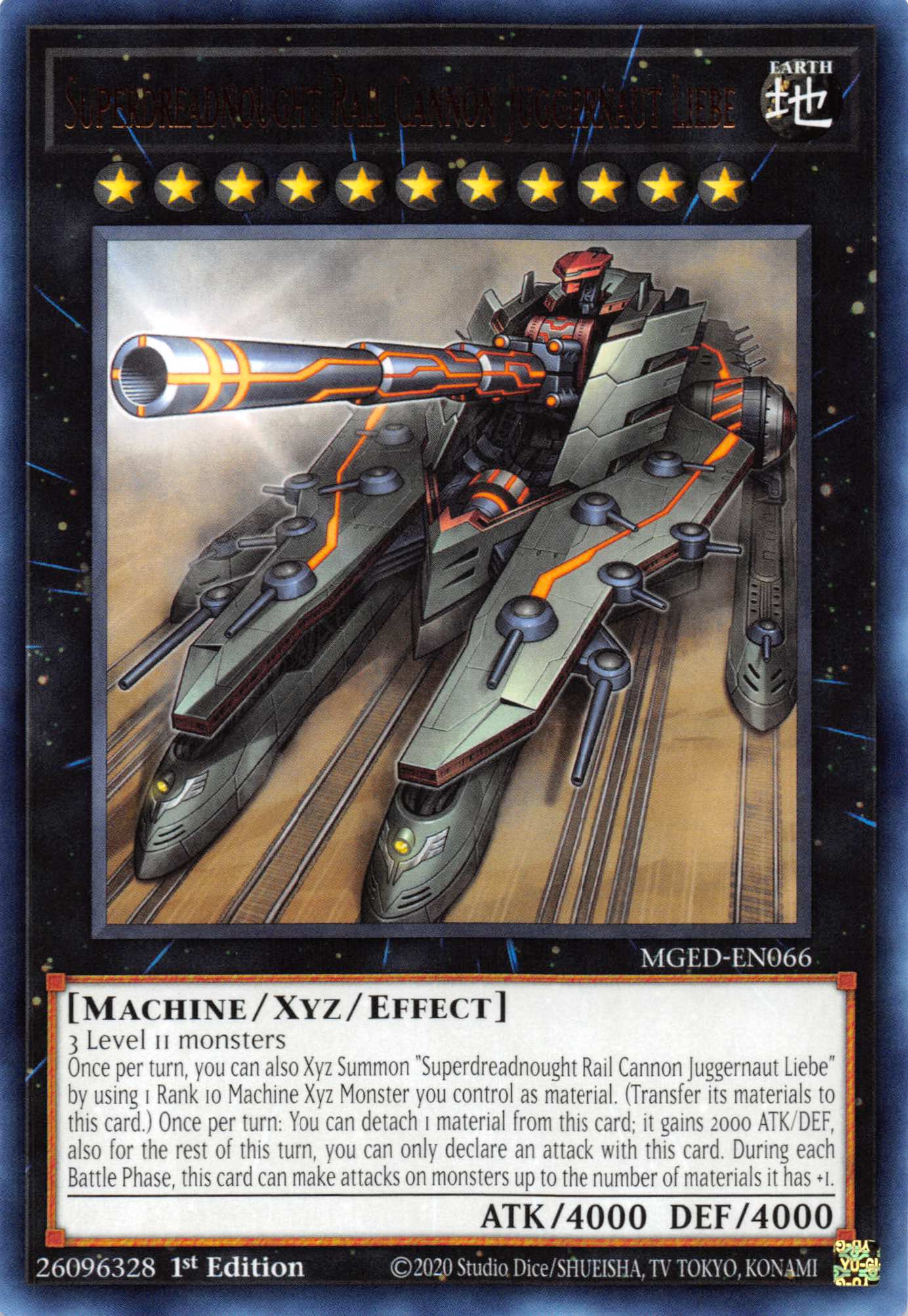 Superdreadnought Rail Cannon Juggernaut Liebe [MGED-EN066] Rare | Pegasus Games WI