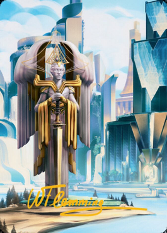 Island Art Card (Gold-Stamped Signature) [Streets of New Capenna Art Series] | Pegasus Games WI