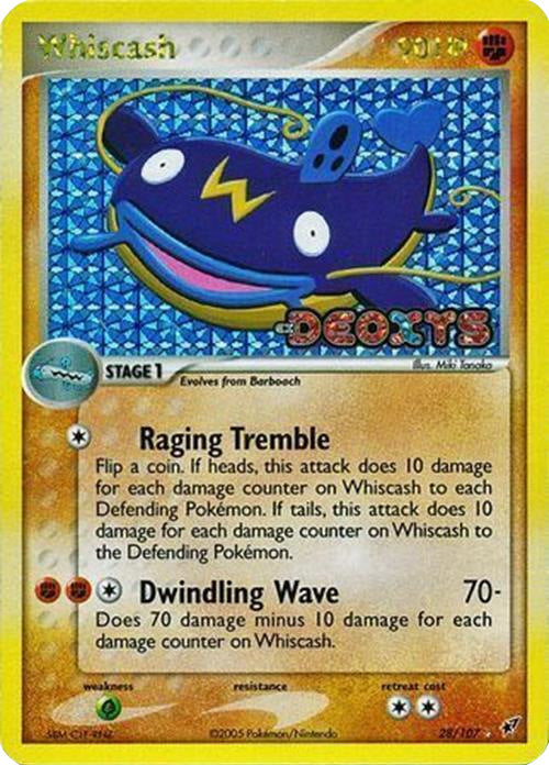 Whiscash (28/107) (Stamped) [EX: Deoxys] | Pegasus Games WI