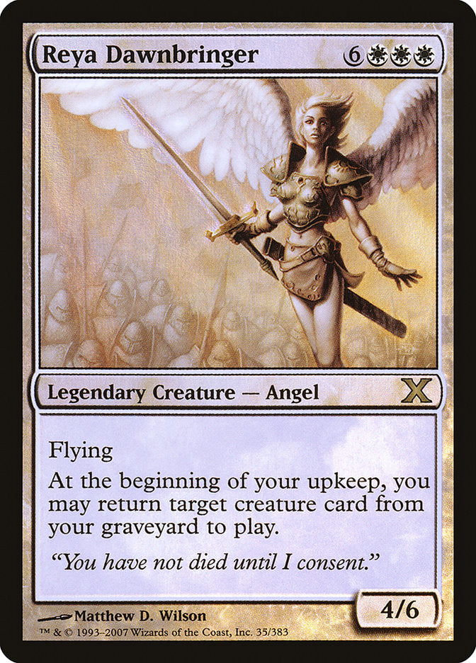 Reya Dawnbringer (Premium Foil) [Tenth Edition] | Pegasus Games WI