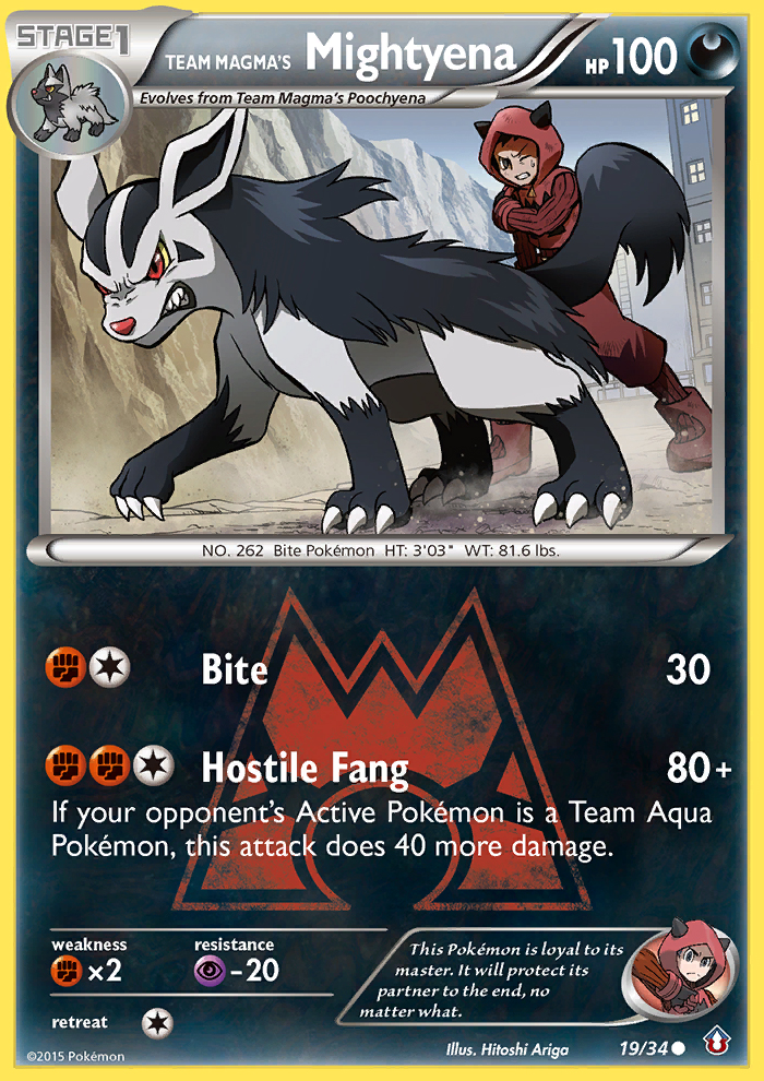 Team Magma's Mightyena (19/34) [XY: Double Crisis] | Pegasus Games WI