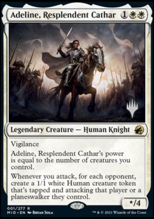 Adeline, Resplendent Cathar (Promo Pack) [Innistrad: Midnight Hunt Promos] | Pegasus Games WI