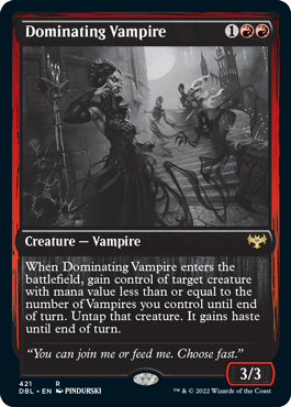 Dominating Vampire [Innistrad: Double Feature] | Pegasus Games WI