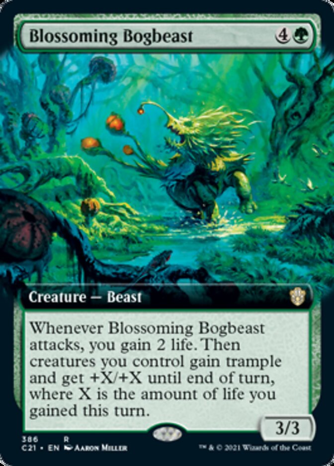 Blossoming Bogbeast (Extended Art) [Commander 2021] | Pegasus Games WI