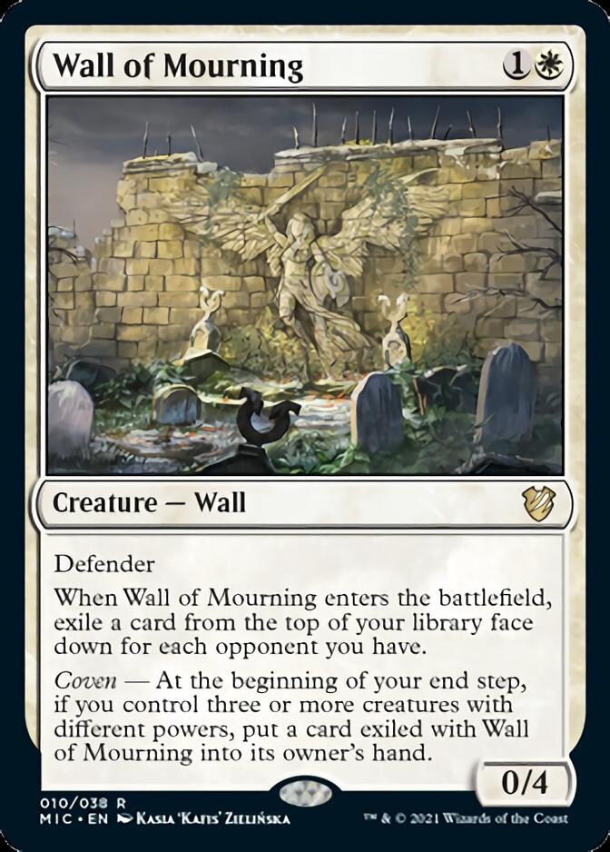 Wall of Mourning [Innistrad: Midnight Hunt Commander] | Pegasus Games WI