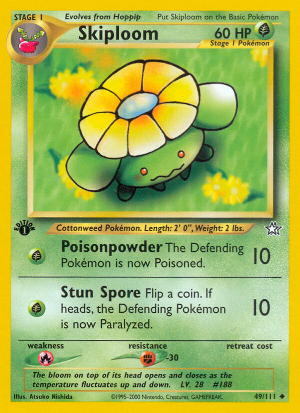 Skiploom (49/111) [Neo Genesis 1st Edition] | Pegasus Games WI