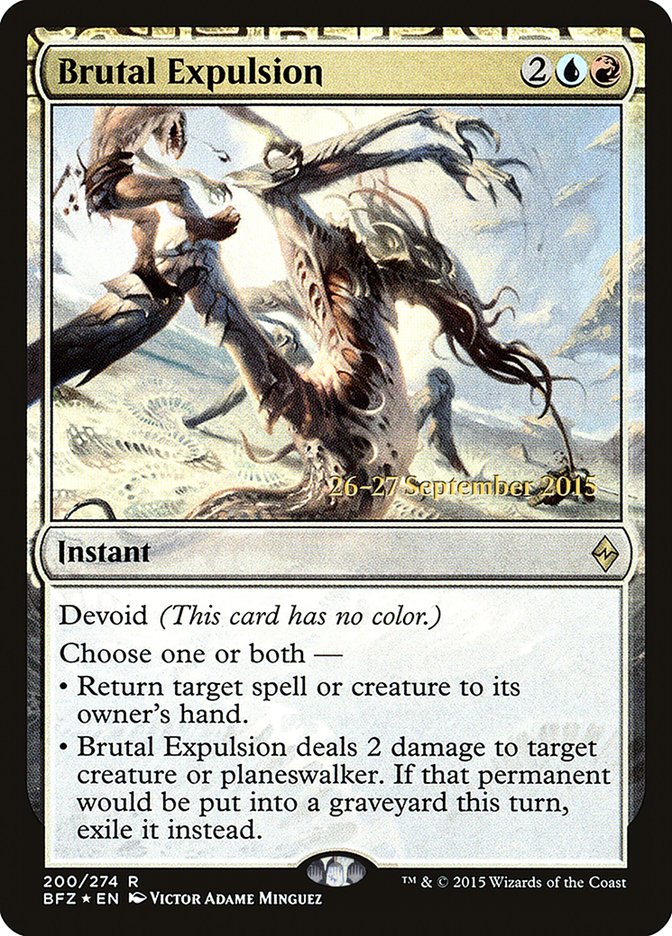 Brutal Expulsion [Battle for Zendikar Prerelease Promos] | Pegasus Games WI