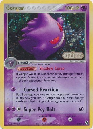 Gengar (5/92) (Stamped) [EX: Legend Maker] | Pegasus Games WI