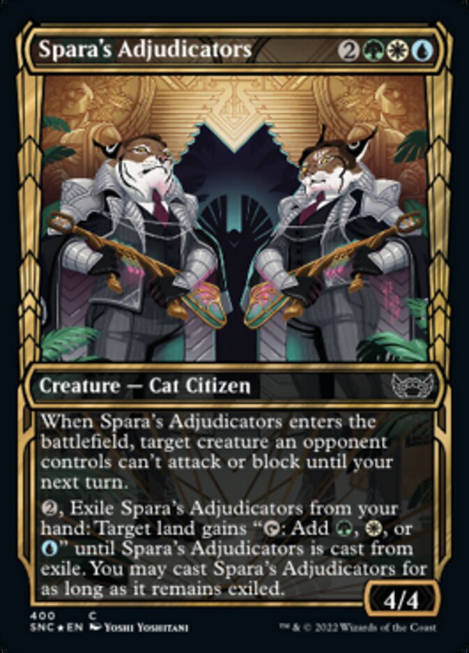 Spara's Adjudicators (Showcase Golden Age Gilded Foil) [Streets of New Capenna] | Pegasus Games WI