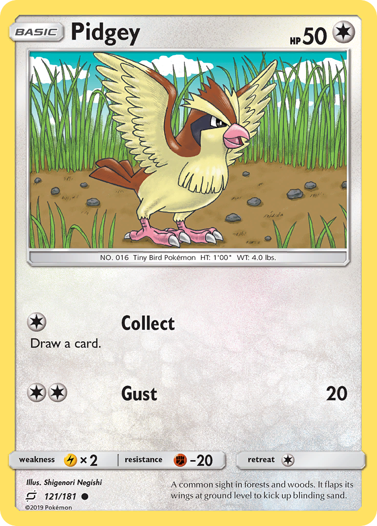 Pidgey (121/181) [Sun & Moon: Team Up] | Pegasus Games WI