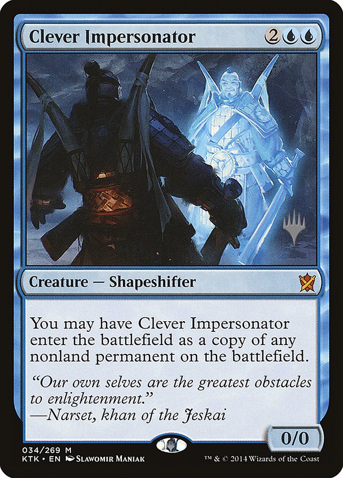 Clever Impersonator (Promo Pack) [Khans of Tarkir Promos] | Pegasus Games WI