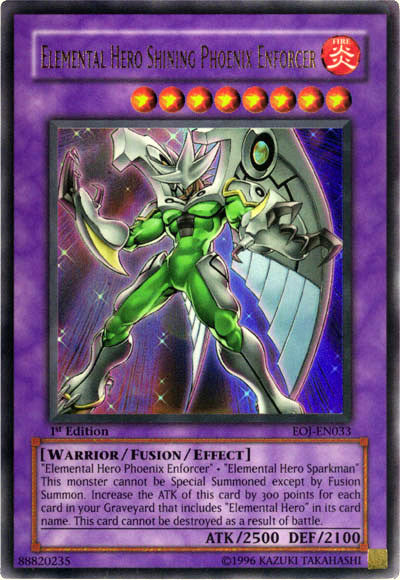 Elemental Hero Shining Phoenix Enforcer [EOJ-EN033] Ultra Rare | Pegasus Games WI