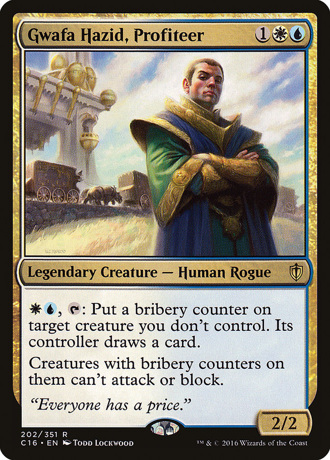 Gwafa Hazid, Profiteer [Commander 2016] | Pegasus Games WI