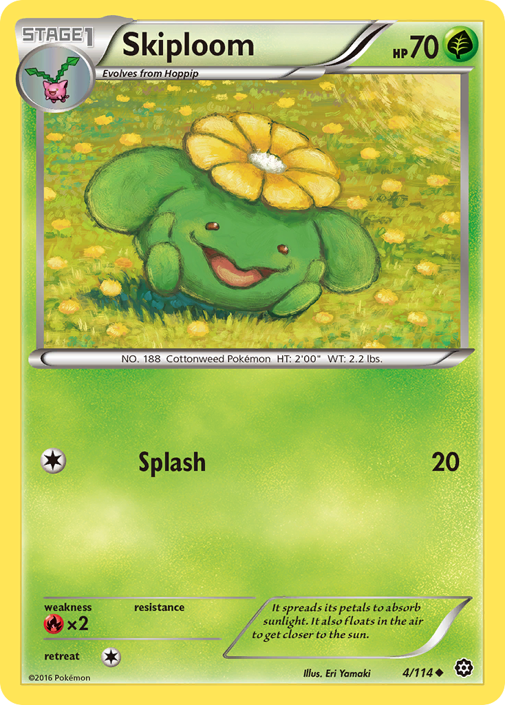 Skiploom (4/114) [XY: Steam Siege] | Pegasus Games WI