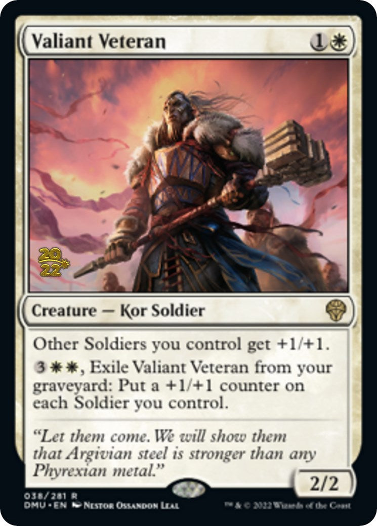 Valiant Veteran [Dominaria United Prerelease Promos] | Pegasus Games WI