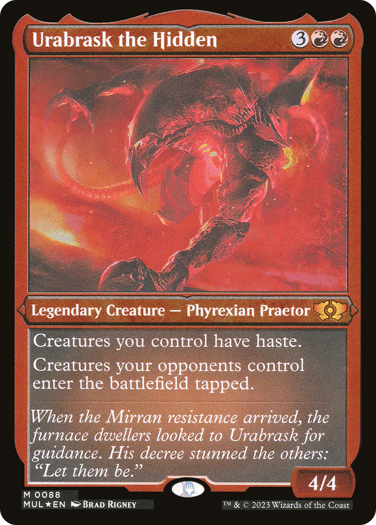 Urabrask the Hidden (Foil Etched) [Multiverse Legends] | Pegasus Games WI